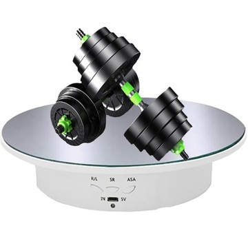 ПОДСТАВКА ДЛЯ ФОТОГРАФИИ НА 360° ПОВОРОТ ФОТО 20 СМ БЕЛАЯ