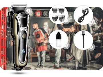 KEMEI USB ПРОФЕССИОНАЛЬНАЯ АККУМУЛЯТОРНАЯ СТРИЖКА ДЛЯ БОРОТЫ