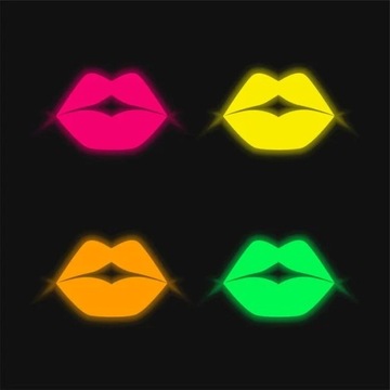 Szminka Neonowa Świecąca w UV 6 Kolorów Zestaw na Impreze Glow Party MIX