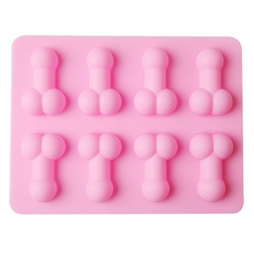 SILIKONOWA FORMA do penis 3D lodu Foremka