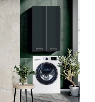 Szafka wisząca nad pralkę 60 cm Antracyt połysk