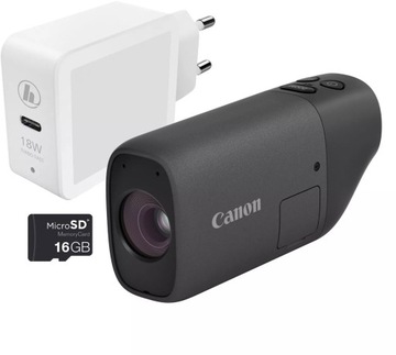 Aparat cyfrowy Canon PowerShot ZOOM Essential Kit czarny