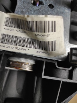 AIRBAG ULOŽENÍ ŘIDIČE PEUGEOT 207 96500674ZD