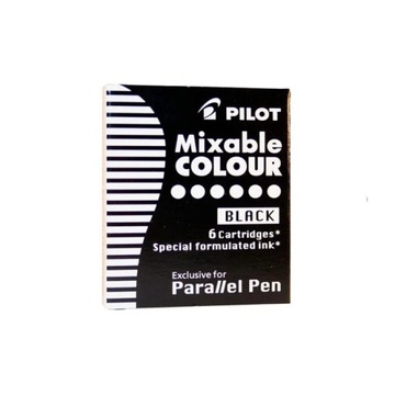 Naboje Parallel do kaligrafii 6 szt. czarny PILOT