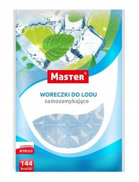 Woreczki do lodu kostki do zimnego napoju 144 kostki