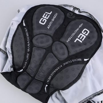 Zestaw Rowerowy Kolarski MĘSKI Koszulka Spodenki Żelowe Z SZELKAMI PRO 6XL