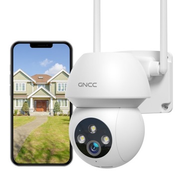 Kamera bezpieczeństwa GNCC K1pro WiFi na zewnątrz 2K 360° z noktowizorem