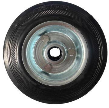 Koło125 mm zapas koła do wózka kółka pełna guma metalowo gumowe do wózka