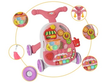 ИНТЕРАКТИВНАЯ ОБУЧАЮЩАЯ ПАНЕЛЬ ДЛЯ ДЕТЕЙ 2 В 1, ПИАНО 2 В 1, ИНТЕРАКТИВНАЯ НАСТОЛЬНАЯ ЕЗДА УОКЕР-ПУШЕР