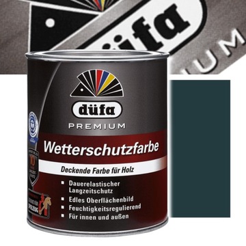 FARBA DUFA WETTERSCHUTZFARBE ANTRACYT 0,75L