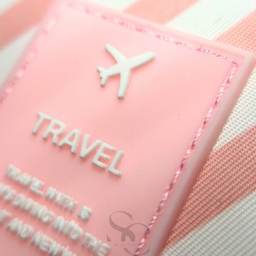 Дорожная косметичка, подвесной розовый, полосатый органайзер для самолета SEOL