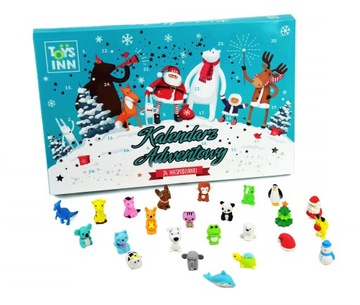 CIEKAWY KALENDARZ ADWENTOWY NIESPODZIANKA PUZZLE