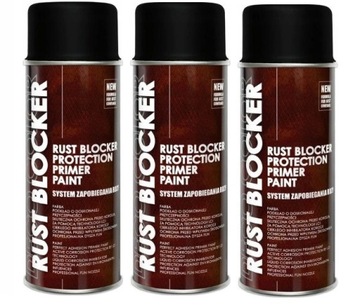 Lakier spray na rdzę Rust Blocker Czarny DecoColor 3szt