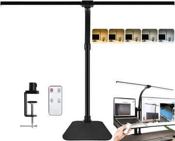 LAMPKA KREŚLARSKA LAMPA BIURKOWA LED PODWÓJNA MOCNA + ŁADOWARKA 24W