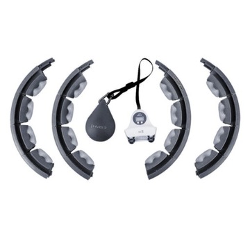 Хула-хуп с массажером + грузик + стойка черный складной HMS SOLID