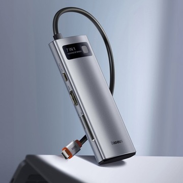 BASEUS HUB USB C HDMI/microSD/2x USB/USB C АДАПТЕР