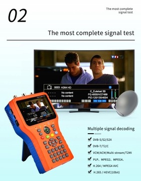 Измеритель спутникового сигнала V8 Finder PRO