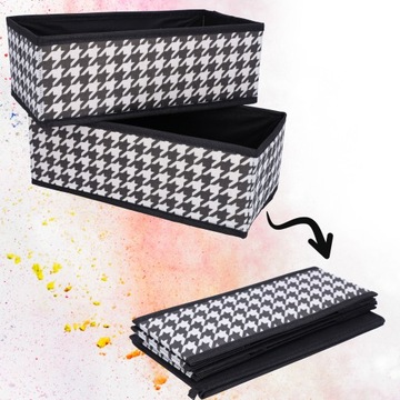 WARDROBE ORGANIZER текстильный контейнер для нижнего белья, комплект x2, корзина-коробка