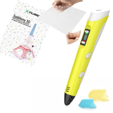 Magiczny długopis 3D Pen SUNLU SL-200 Yellow / Żółty