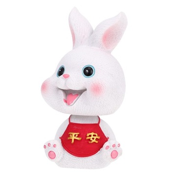 Ga-Adorable Resin Craft Rabbit Ornament Lovely Bunny