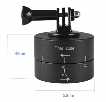 Głowica 120 Statyw obrotowy Minutnik TimeLapse GOPRO 12 DJI ACTION (GP.30)