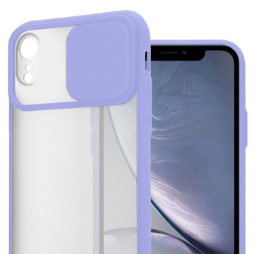 ETUI PODWÓJNA OCHRONA DO IPHONE XR | FIOLETOWE