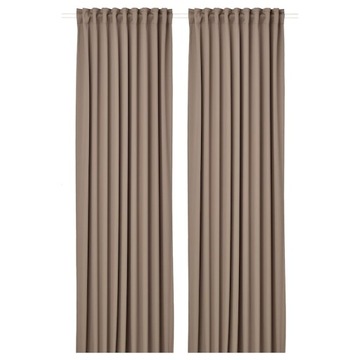 IKEA MAJGULL zasłony zaciemniające 145x300 beżowy