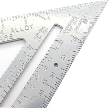 столярный угольник 300мм со шкалой и алюминиевой ножкой