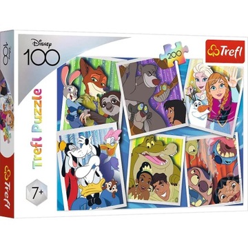 Puzzle tradycyjne 200 Bohaterowie Disney Trefl