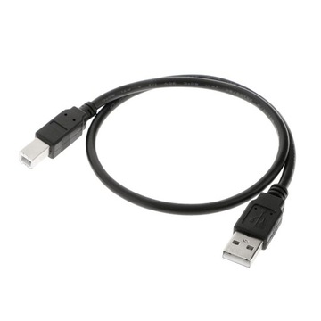 USB-кабель для принтера, 0,5 м, A-B, штекерный кабель для передачи данных, высокий, 0,0, черный