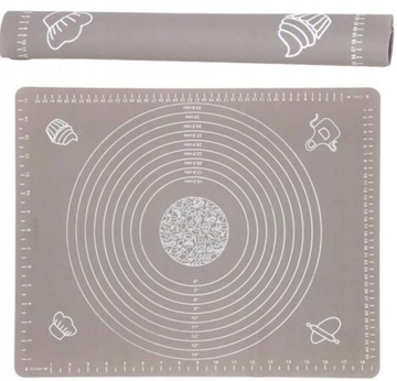 Практичный силиконовый коврик для кондитерской доски 65 x 45 см СИЛИКОНОВЫЙ ВАЛИЦ 38 СМ