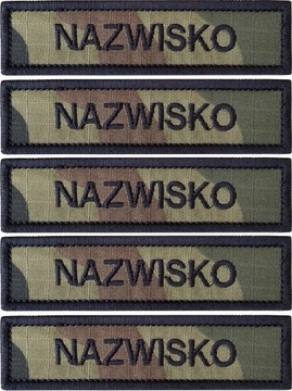 Name Patch Nazwisko WZ2010 US-22 Naszywka x 5 szt.