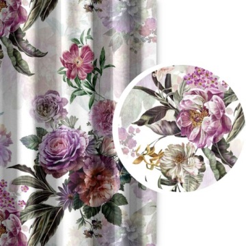 ZASŁONY LIŚCIE 150x500 ECRU TAŚMA Na Wymiar