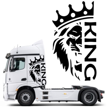 Samolepka na kamion Král King Koruna Lev Lion 150x83