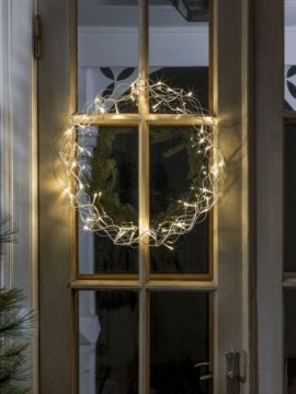 Световой венок 90 Светодиодный 35 -сантиметровый таймер металлические лампы