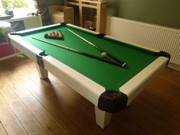 7FT Stół Bilardowy Radley Prime Pool Biały