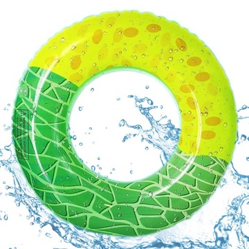 KOŁO DMUCHANE DO PŁYWANIA DO WODY PONTON PLAŻA BASEN WAKACJE DOM MELON 80cm