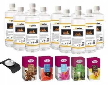 zestaw BIOPALIWO bioetanol 11L pojemnik 5 olejków do aromaterapii