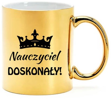 Złoty Kubek Prezent na Dzień Nauczyciela