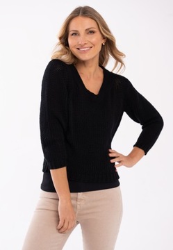 Czarny damski bawełniany sweter S-GEA M