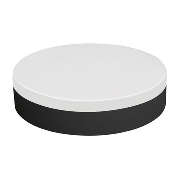Plafon natynkowy, IP44, 18 W, 1200 lm, 4000 K, okrągły, czarny