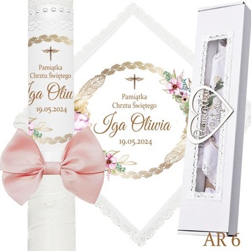 КРЕЩЕННАЯ СВЕЧА КОРОБКА ДЛЯ ОДЕЖДЫ ДЛЯ КРЕЩЕНИЯ