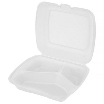 MENU BOX POJEMNIK OBIADOWY NA WYNOS KATERING 50SZT 3-DZIELNY ECO HIT