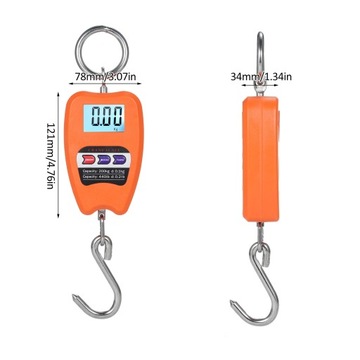 Бытовые электронные цифровые крановые весы с прецизионным датчиком оранжевого цвета