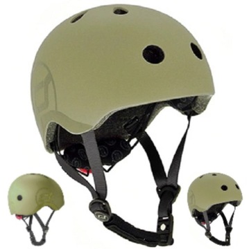 Шлем Scoot And Ride Scooter S-M для детей 3+ Оливковый OLIVE