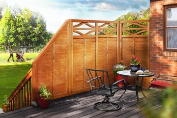 Płot VERONA 180x180 bangkirai Werth-Holz