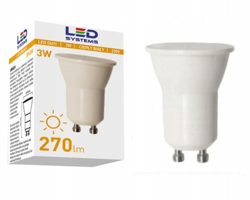 ŻARÓWKA LED LAMPA LEDSYSTEMS GU11 3W 3000K 270lm