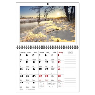 Календарь 2025 настенный планировщик А3 13 досок ПОЛЬСКИЙ ЛАНДШАФТ