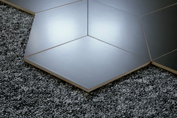 ДЕКОРАТИВНАЯ МОЗАИКА РОМБ 24x14см ЧЕРНЫЙ РОМБ РОМБ ЧЕРНЫЙ MAT