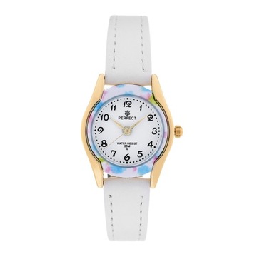 Zegarek PERFECT dla dziewczynki NA KOMUNIĘ biały prezent komunijny kwarcowy